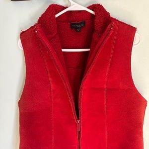 Suede Red Vest